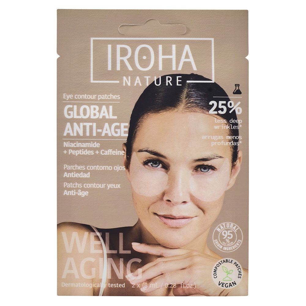 IROHA NATURE Patchs mondiaux pour le soin des yeux à base de niacinamide