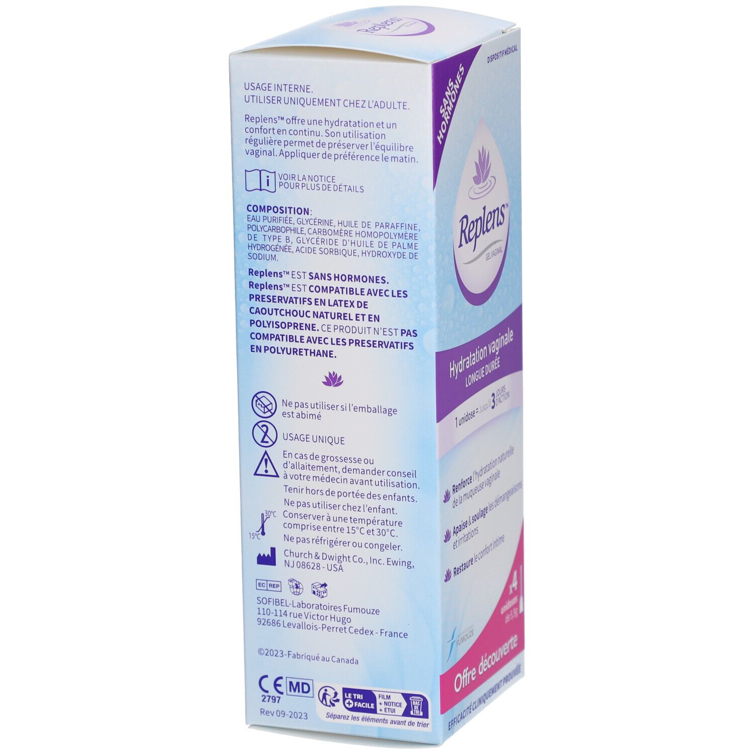 Replens Gel Vaginal Unidose