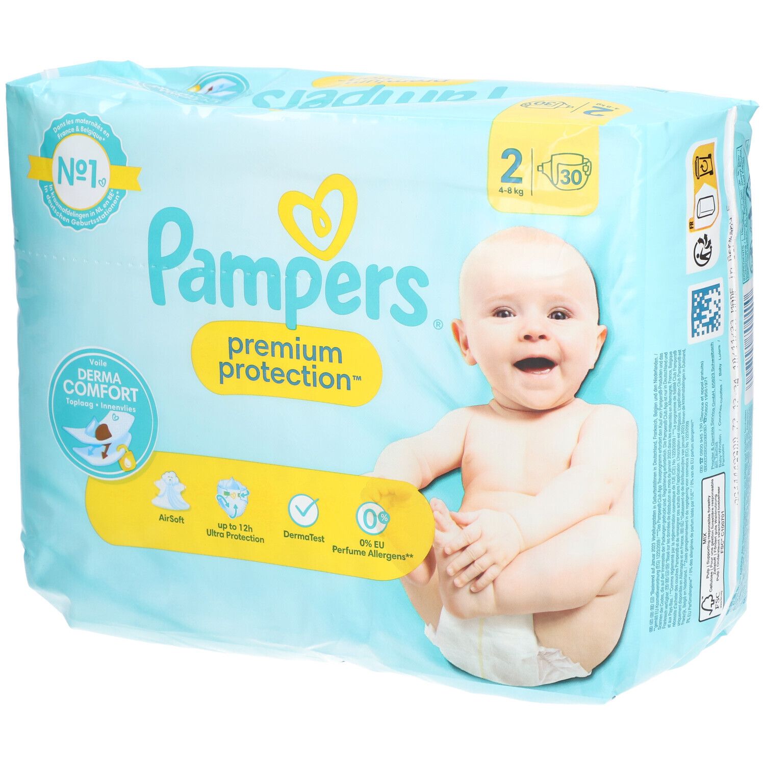 PAMPERS Premium Protection Couche taille 2 4-8 kg
