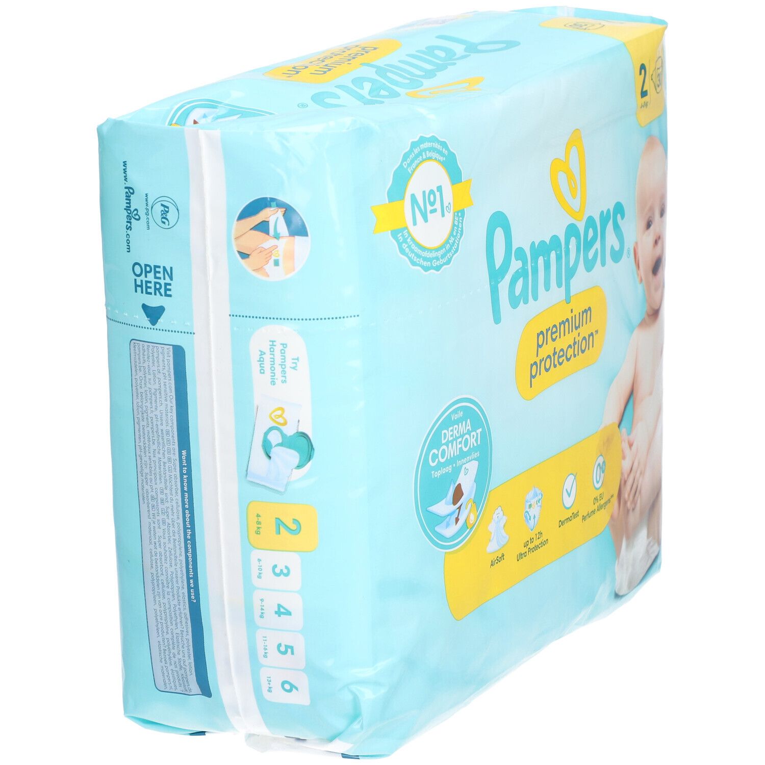 PAMPERS Premium Protection Couche taille 2 4-8 kg