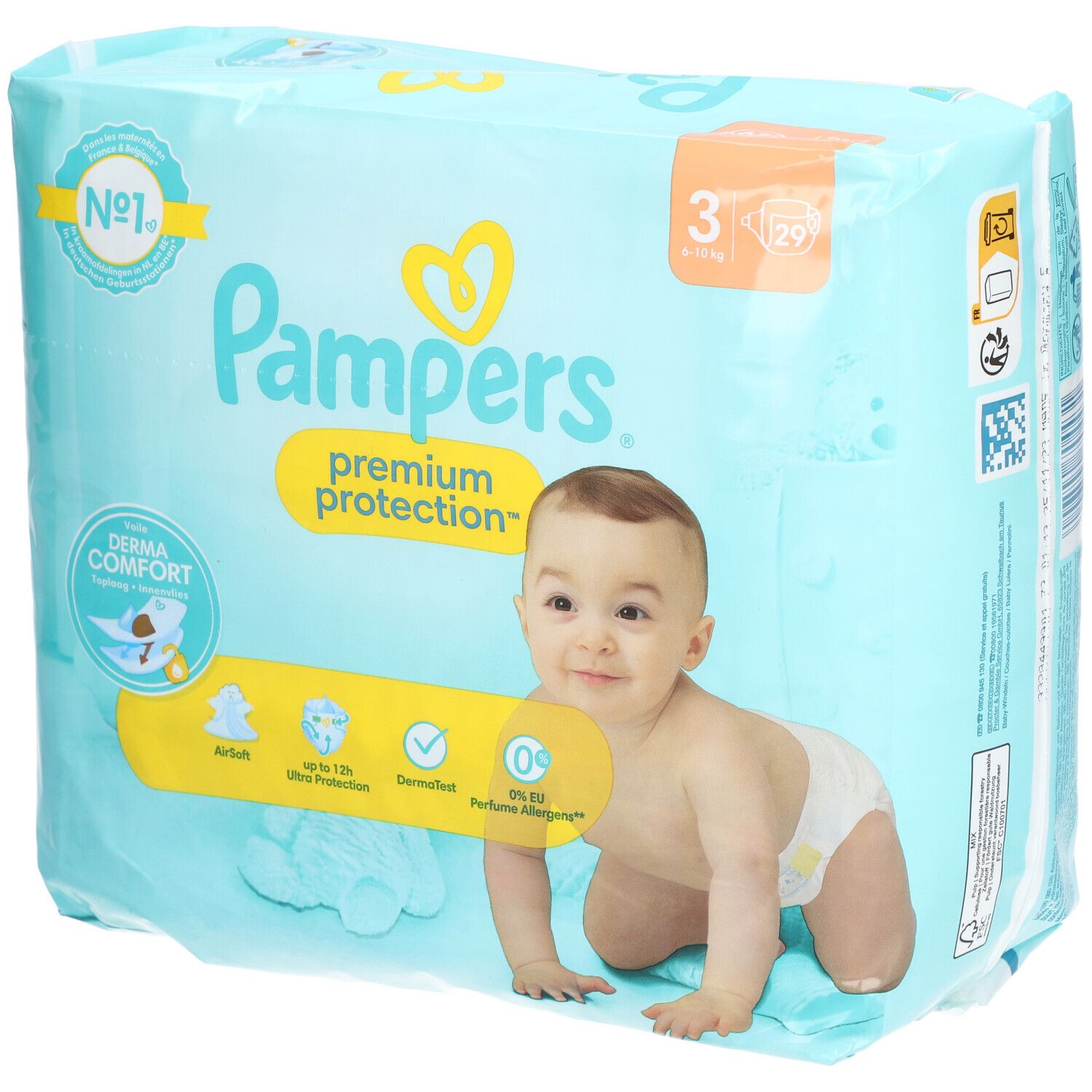 PAMPERS Premium Protection Couche taille 4 6-10 kg