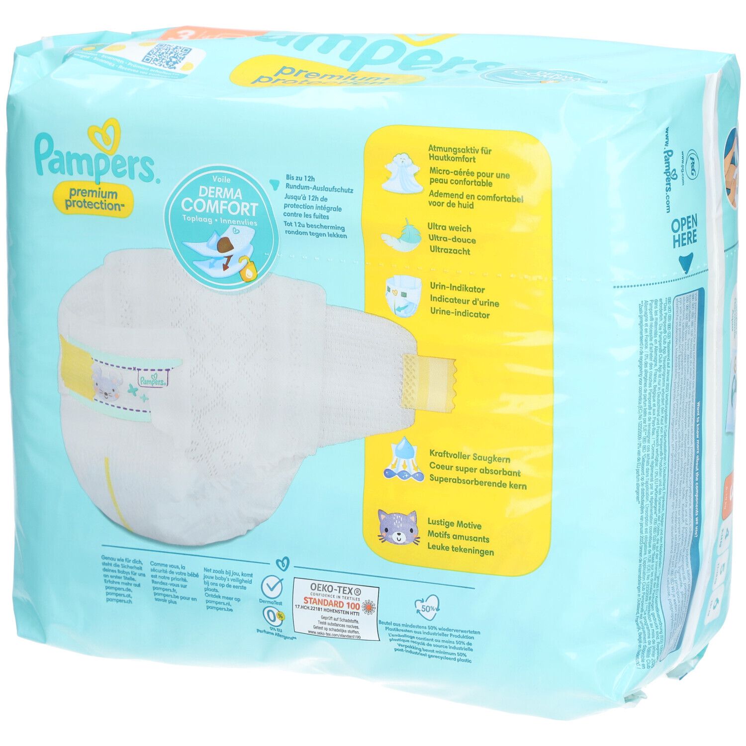PAMPERS Premium Protection Couche taille 4 6-10 kg