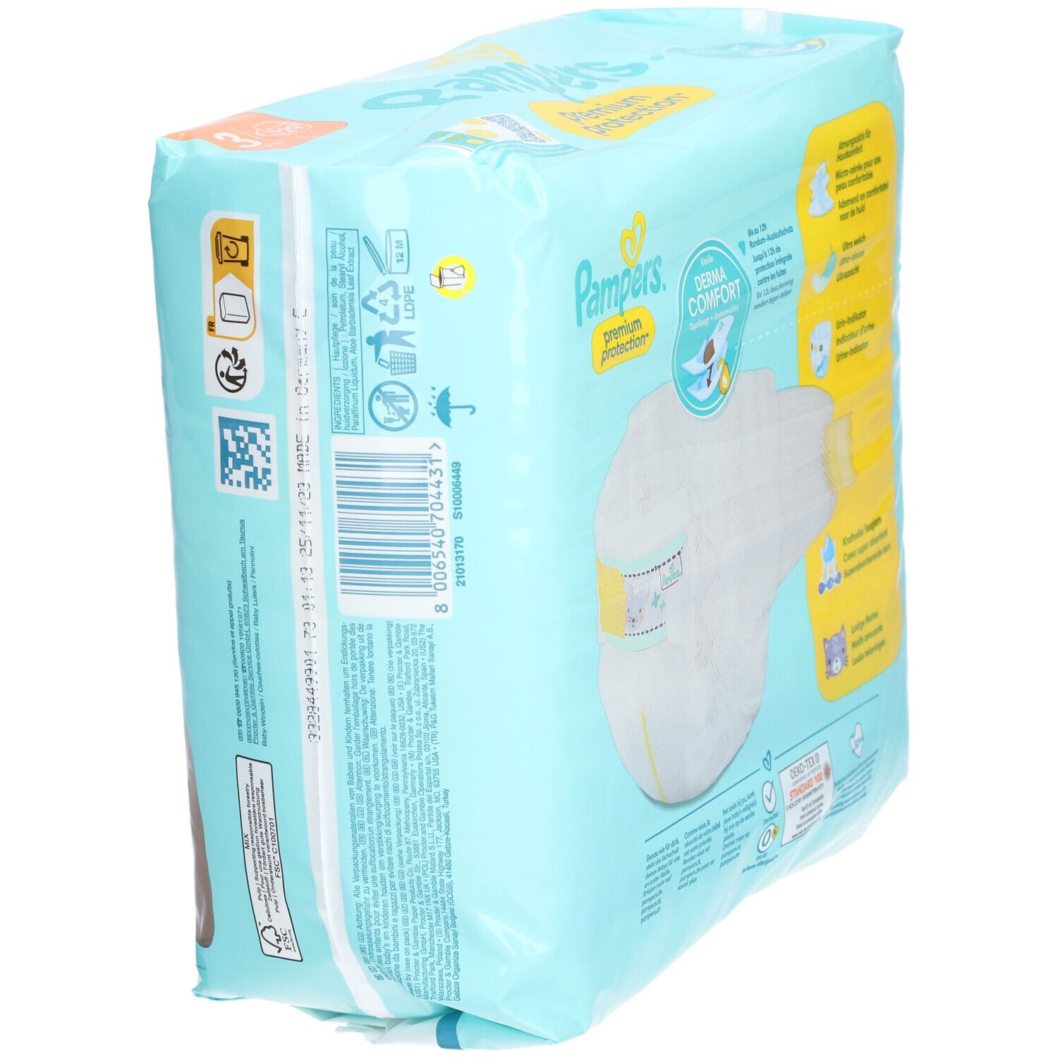 PAMPERS Premium Protection Couche taille 4 6-10 kg