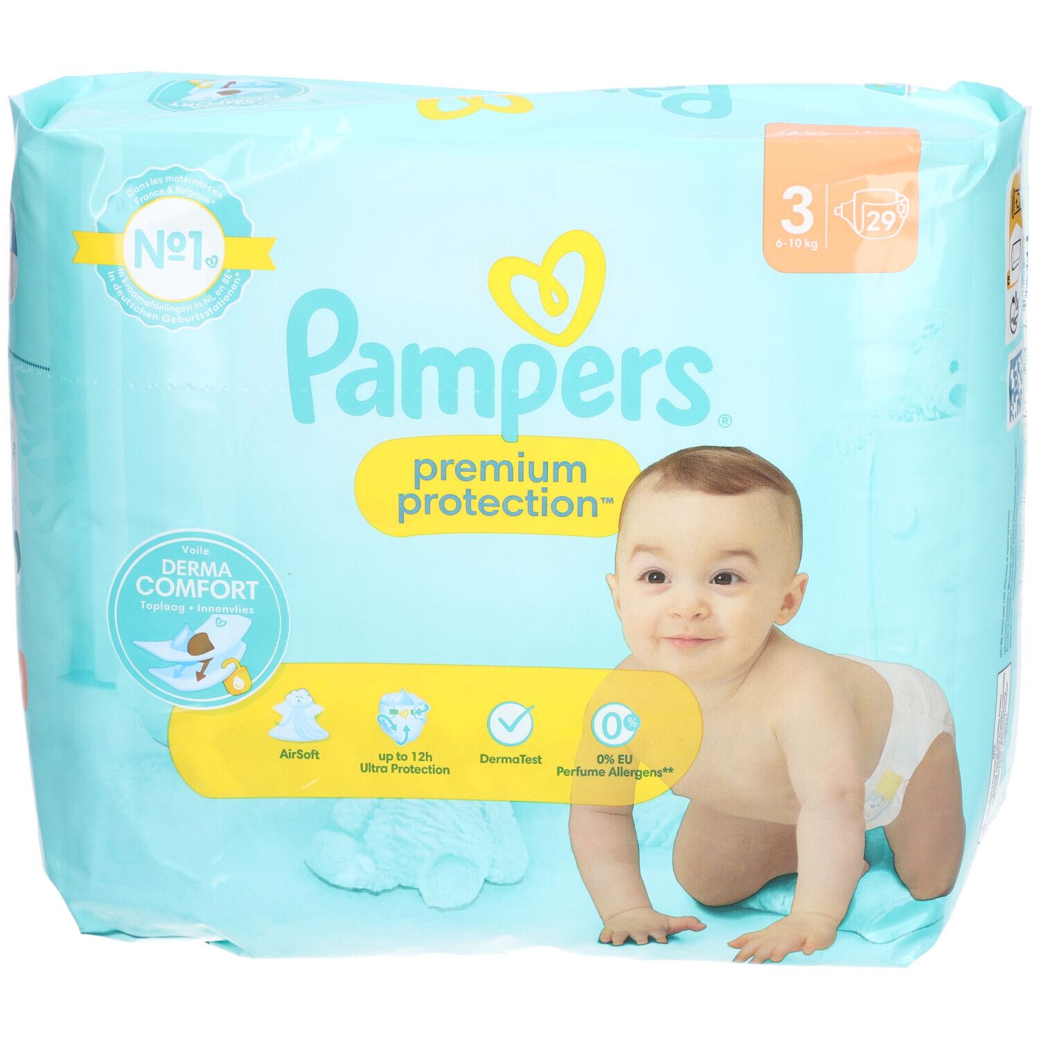 PAMPERS Premium Protection Couche taille 4 6-10 kg