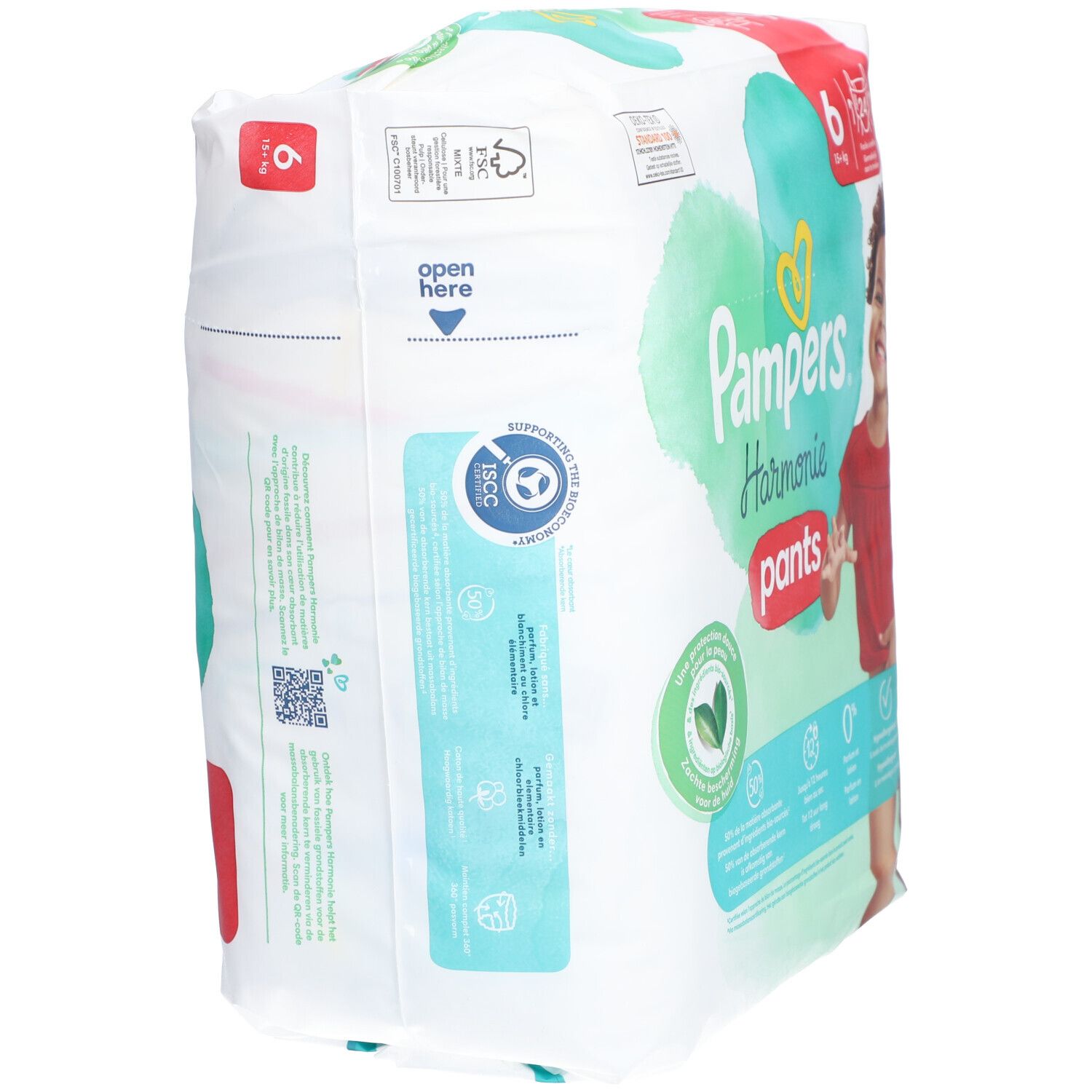 PAMPERS Harmonie Pants -  Couche-culotte à enfiler - Taille 6, 15 kg et +