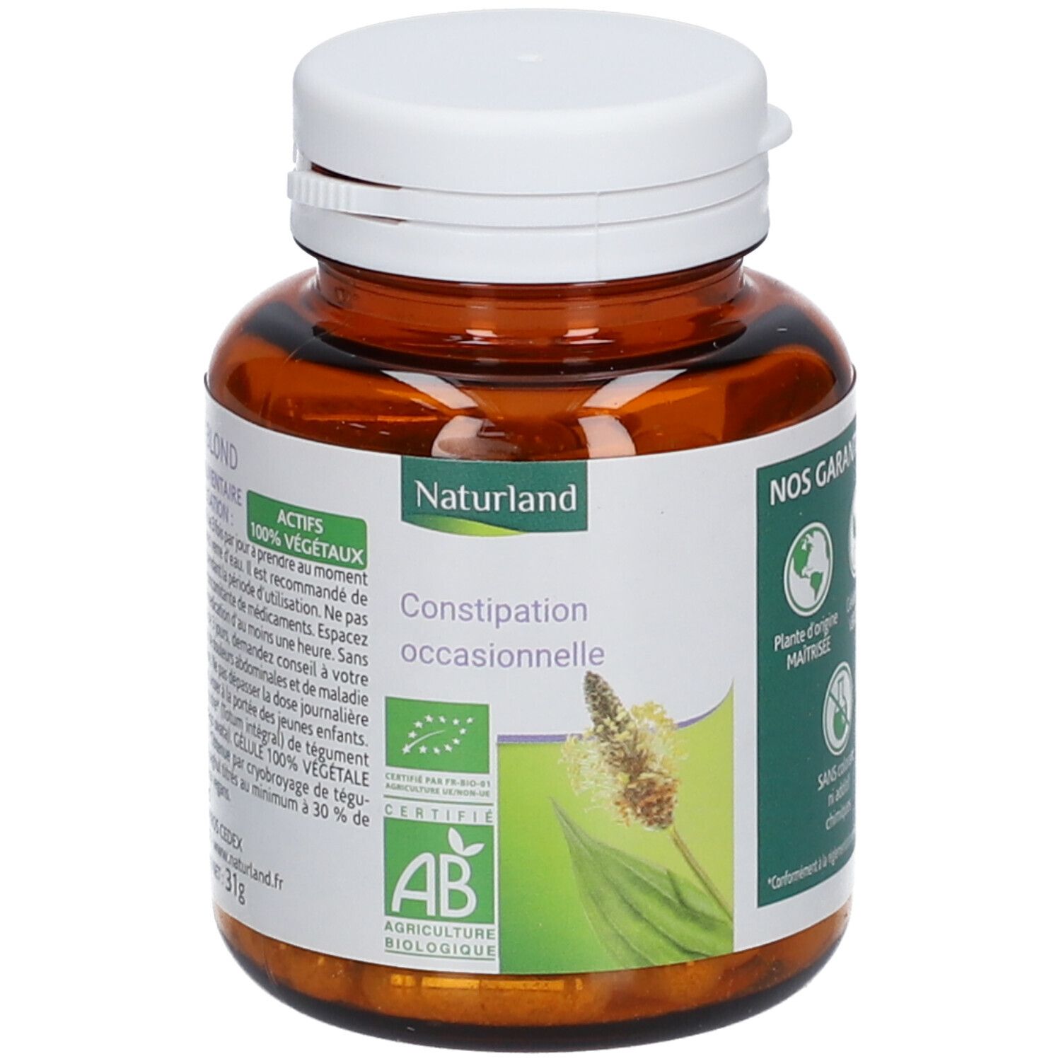 Naturland Bien-être digestif Psyllium Blond BIO - Végécaps