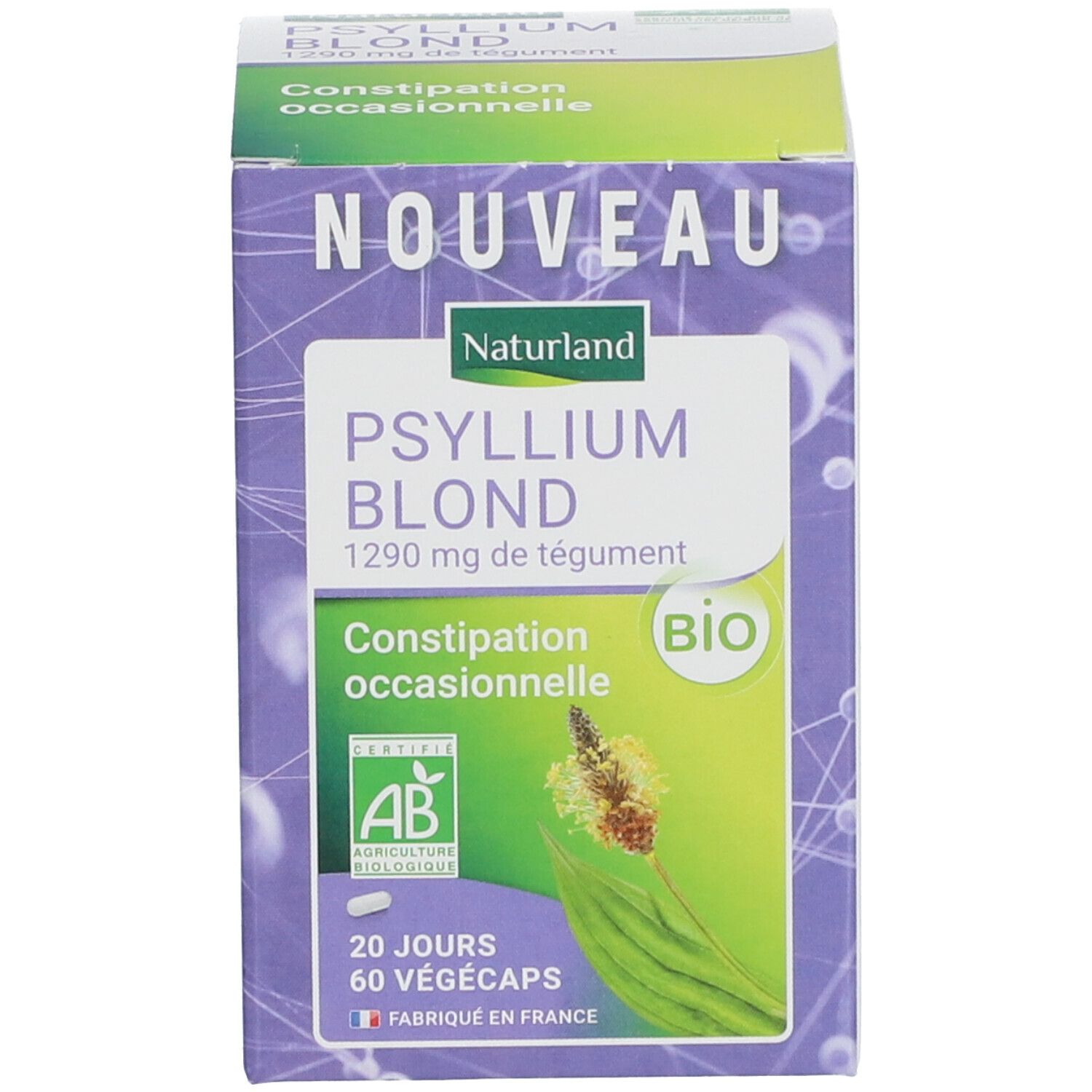 Naturland Bien-être digestif Psyllium Blond BIO - Végécaps