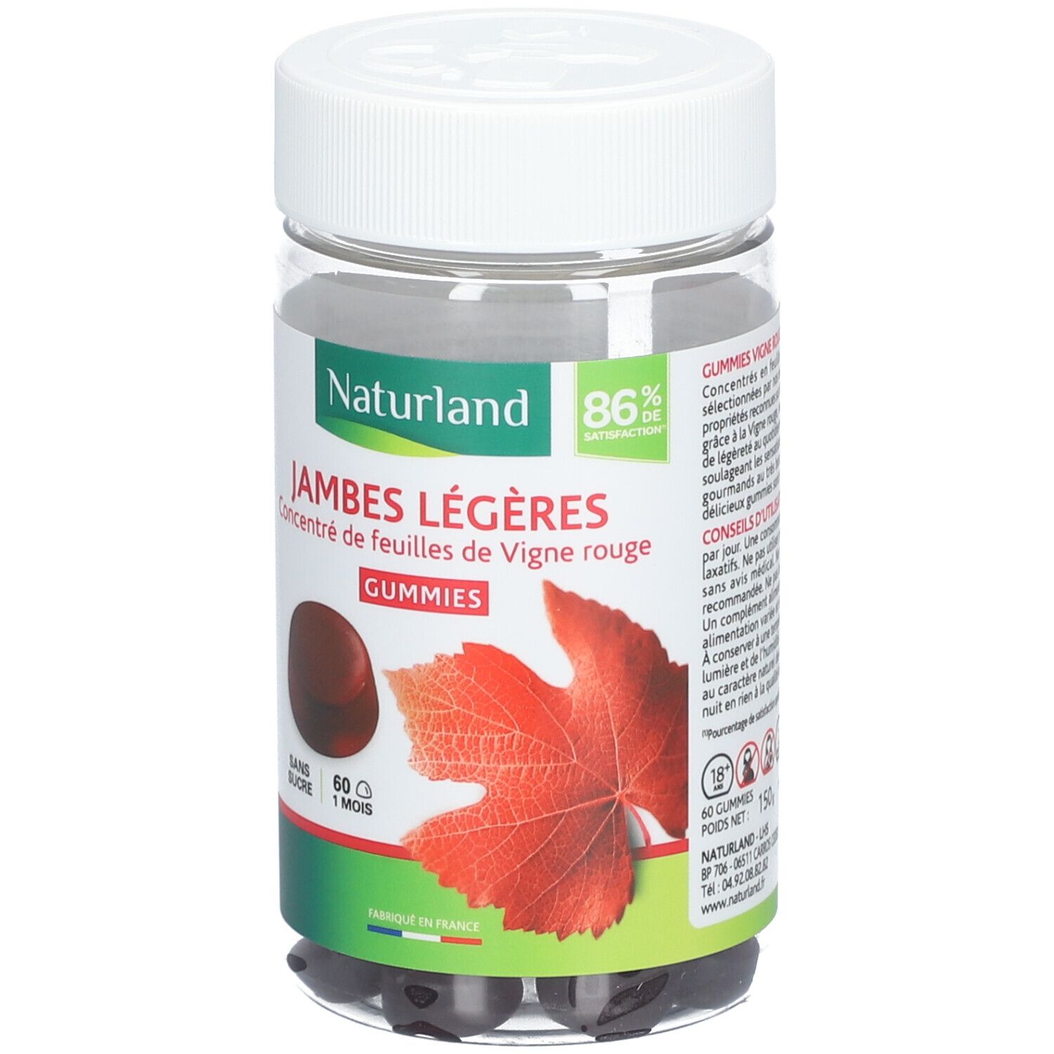 Naturland Gummies Jambes légères