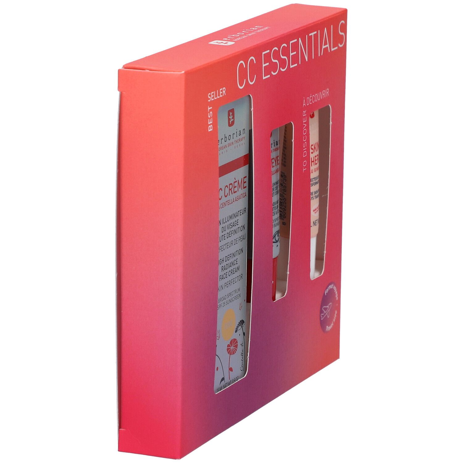 erborian CC ESSENTIALS Coffret CC Crème, CC Eye & Skin Hero Doré