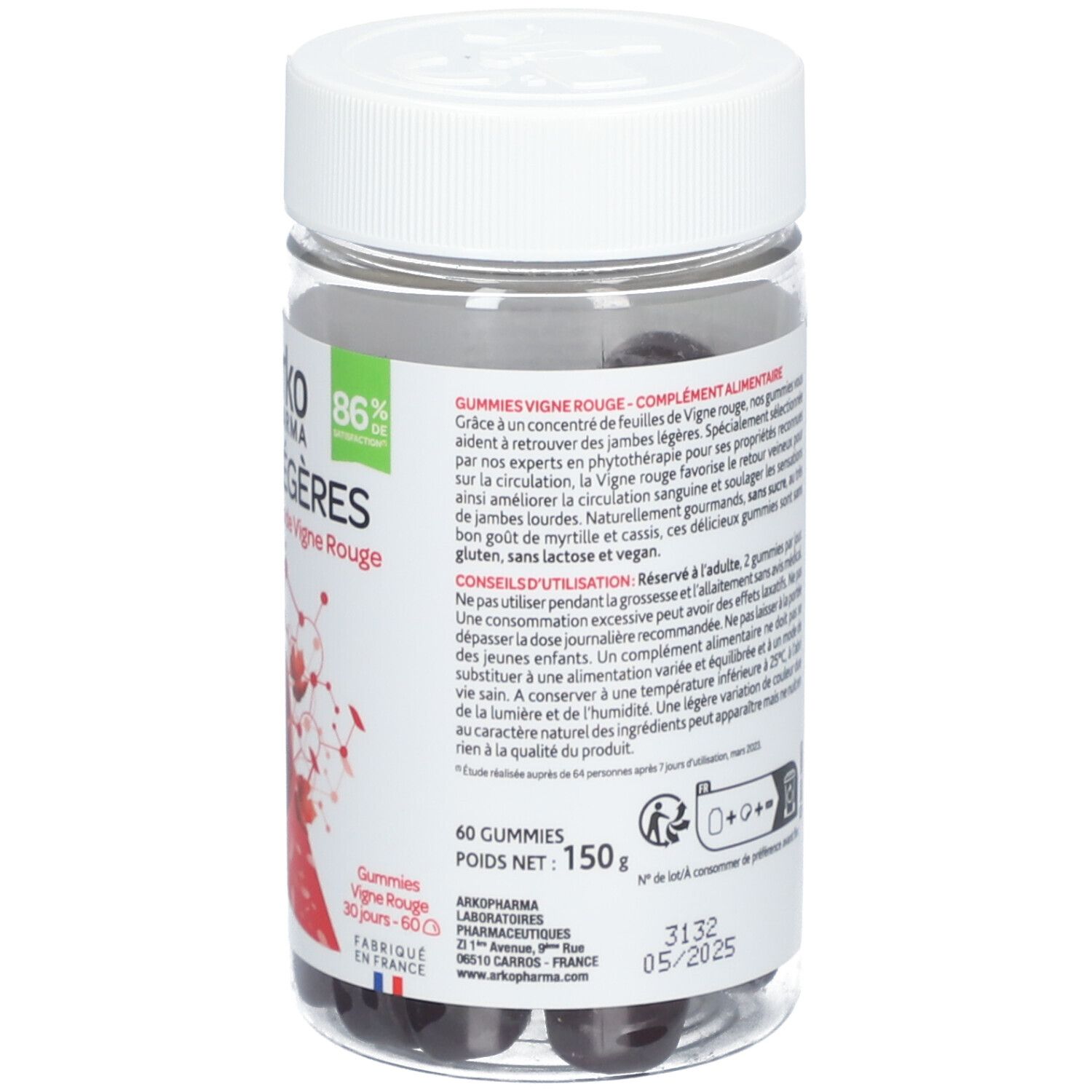 Arkopharma Gummies Phyto Vigne Rouge