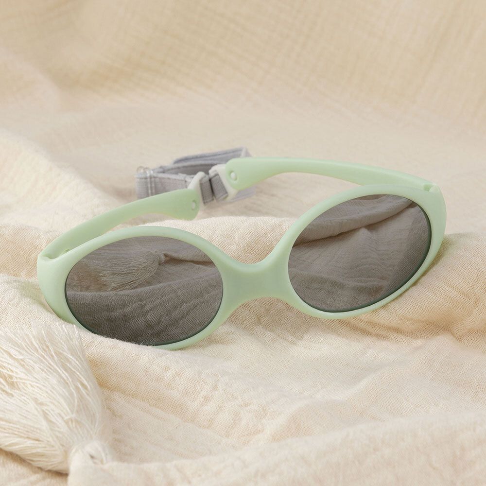 Luc & Léa Lunettes de soleil bébé végétales vert d'eau 1-3 ans