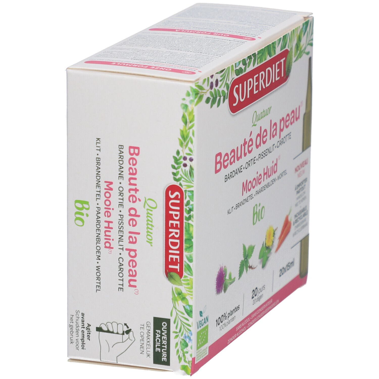 Superdiet Quatuor beauté de la peau bio