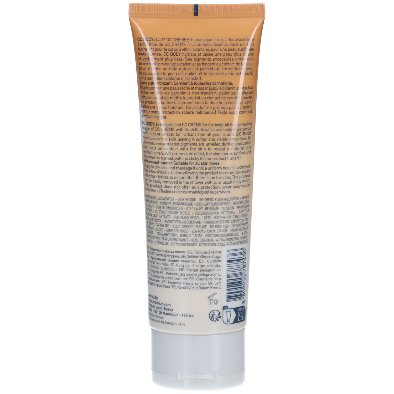 ERBORIANCC BODY - Soin Corps Perfecteur Teint - Teinte universelle