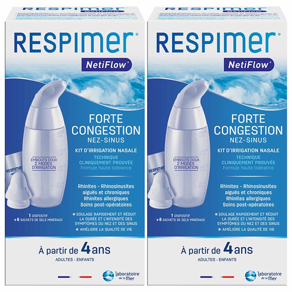 Respimer Netiflow Nasal Irrigation Kit + 6 sachets - Easypara
