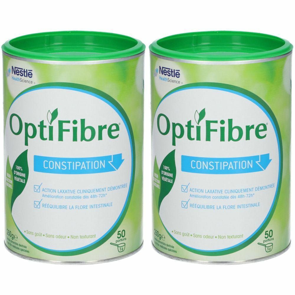 Nestlé® OptiFibre® Constipation 2x250 g - Redcare Pharmacie