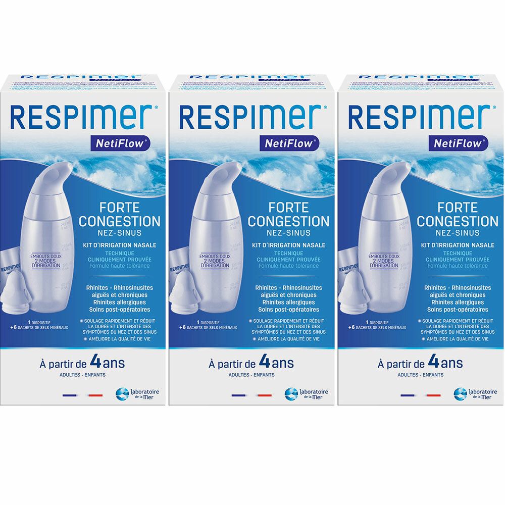 Respimer Netiflow Recharge pour Irrigation Nasale 30 Sachets 30 pc(s) -  Redcare Pharmacie