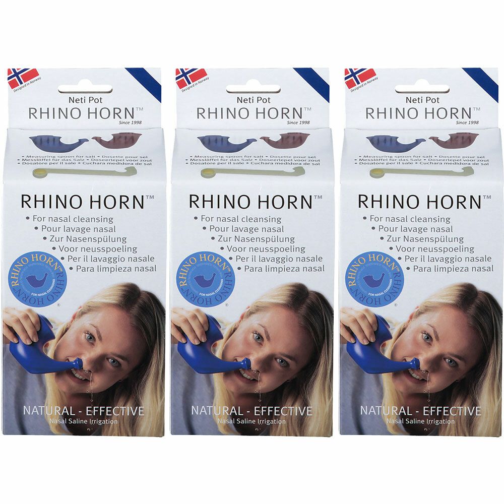Rhino Horn Appareil lavage des fosses nasales bleu