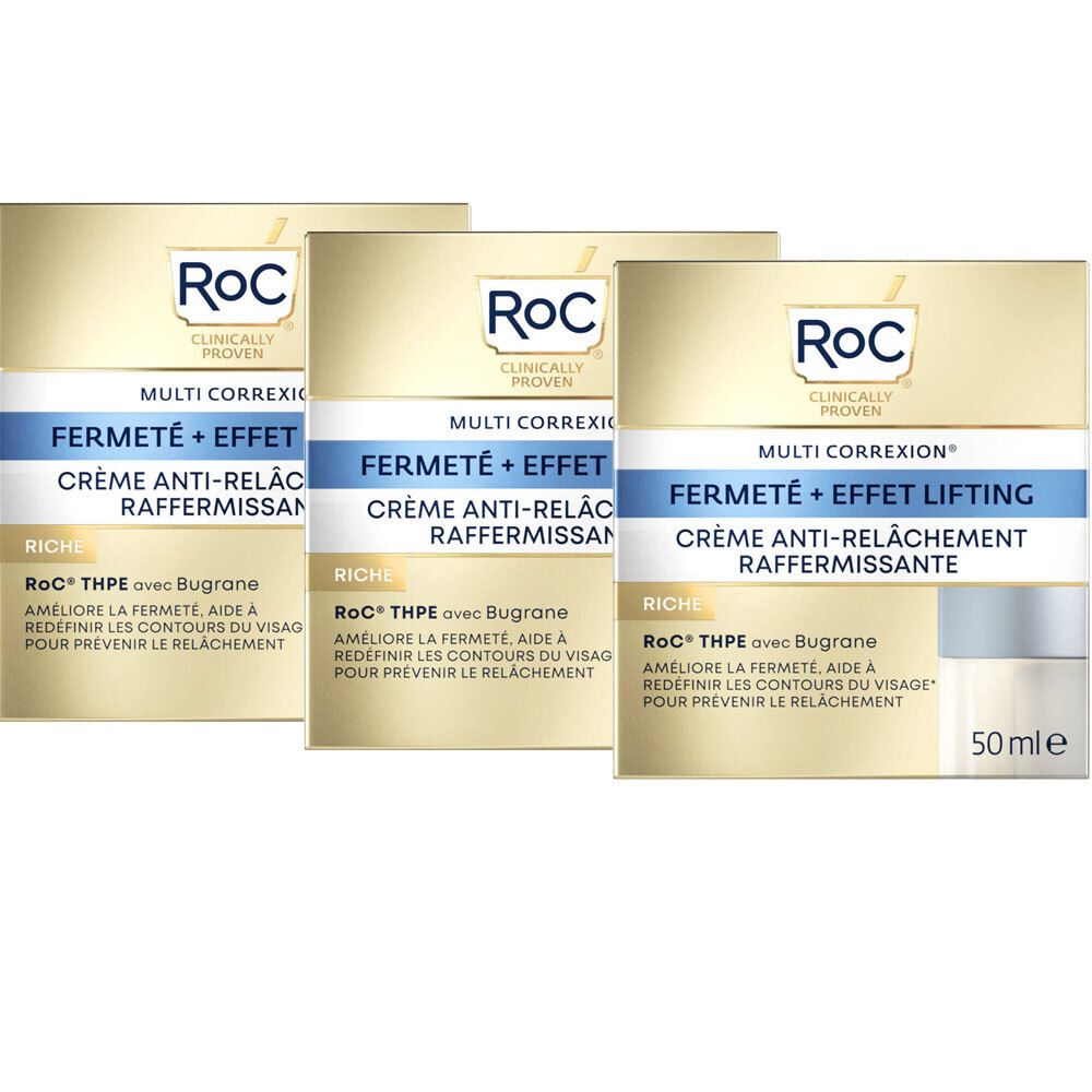 RoC® MULTI CORREXION® Fermeté + Effet Lifting Crème Anti-Relâchement Raffermissante Riche