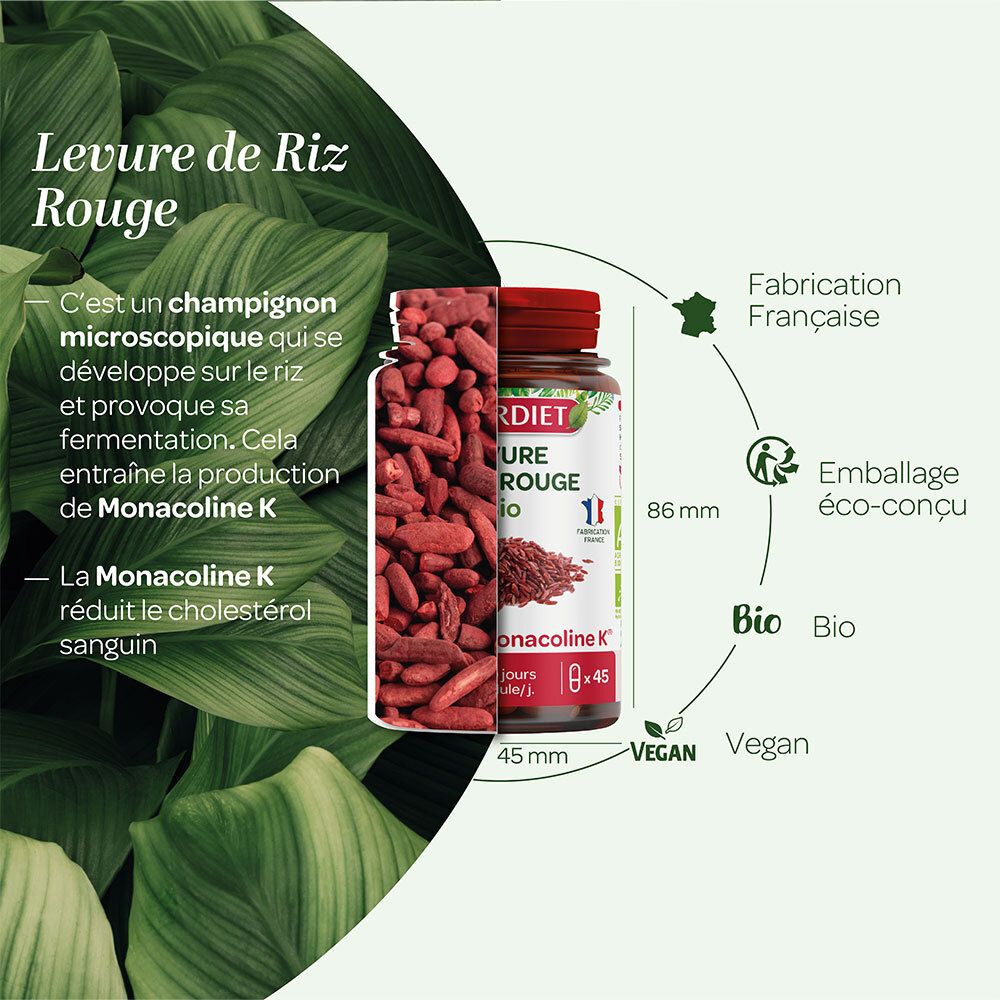 SUPER DIET Levure riz rouge Bio