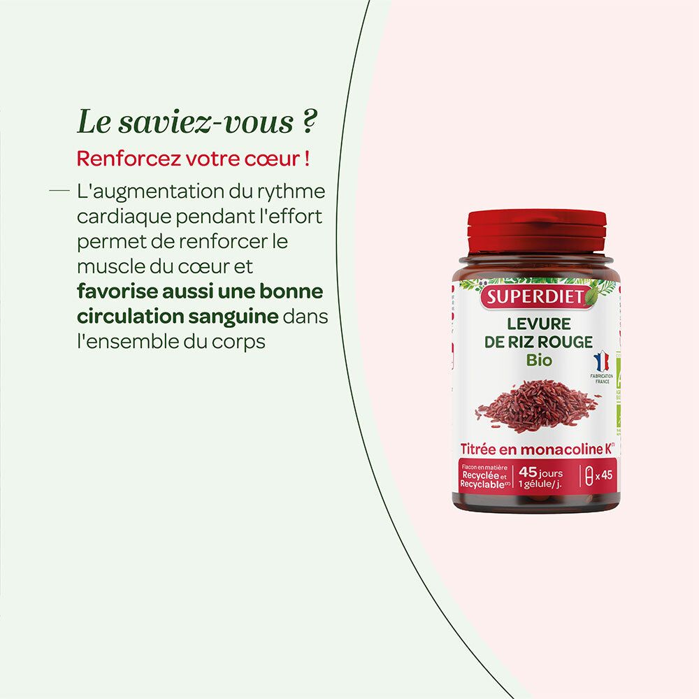 SUPER DIET Levure riz rouge Bio