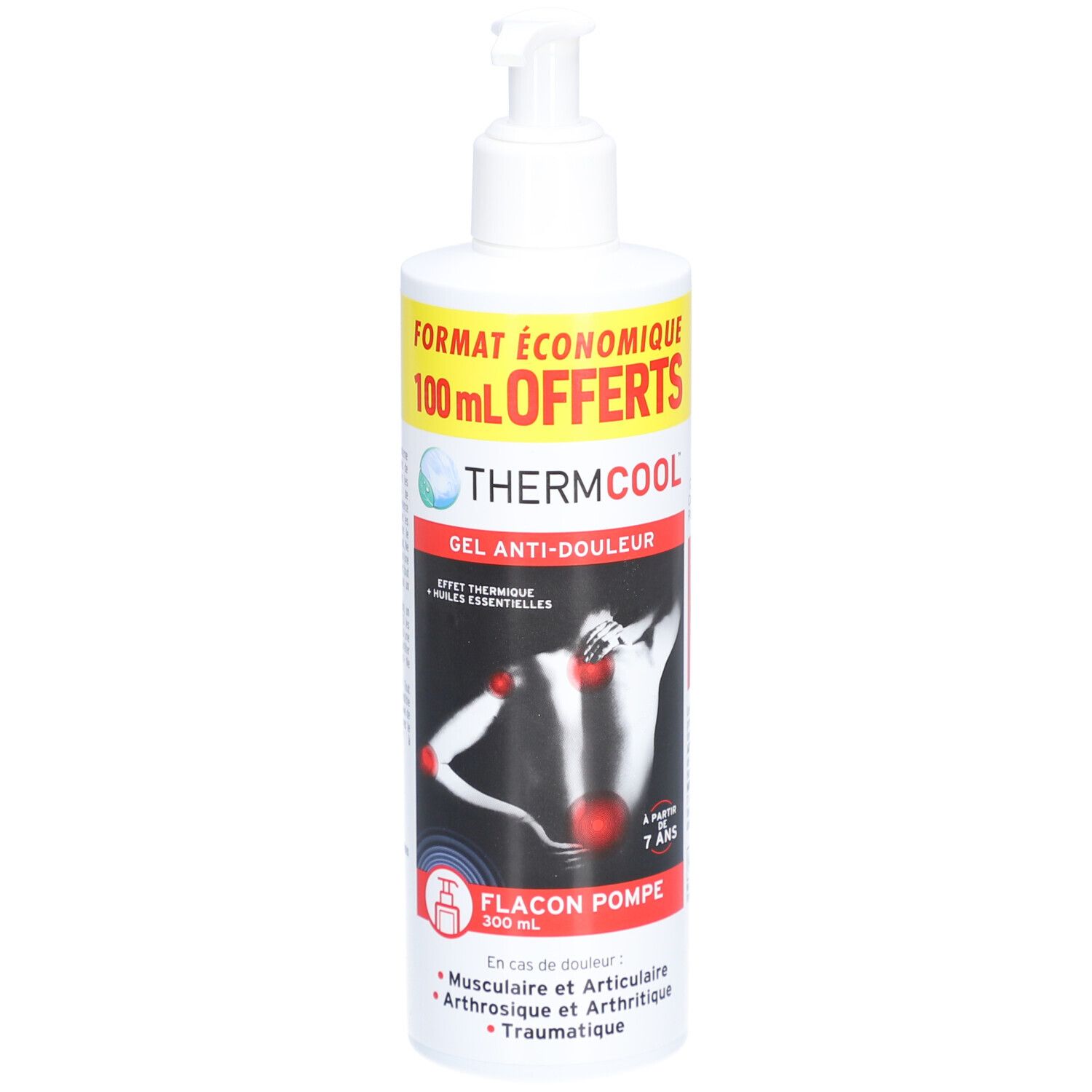 ThermCool Gel Anti-Douleur Flacon Pompe 200ml + 100ml offert