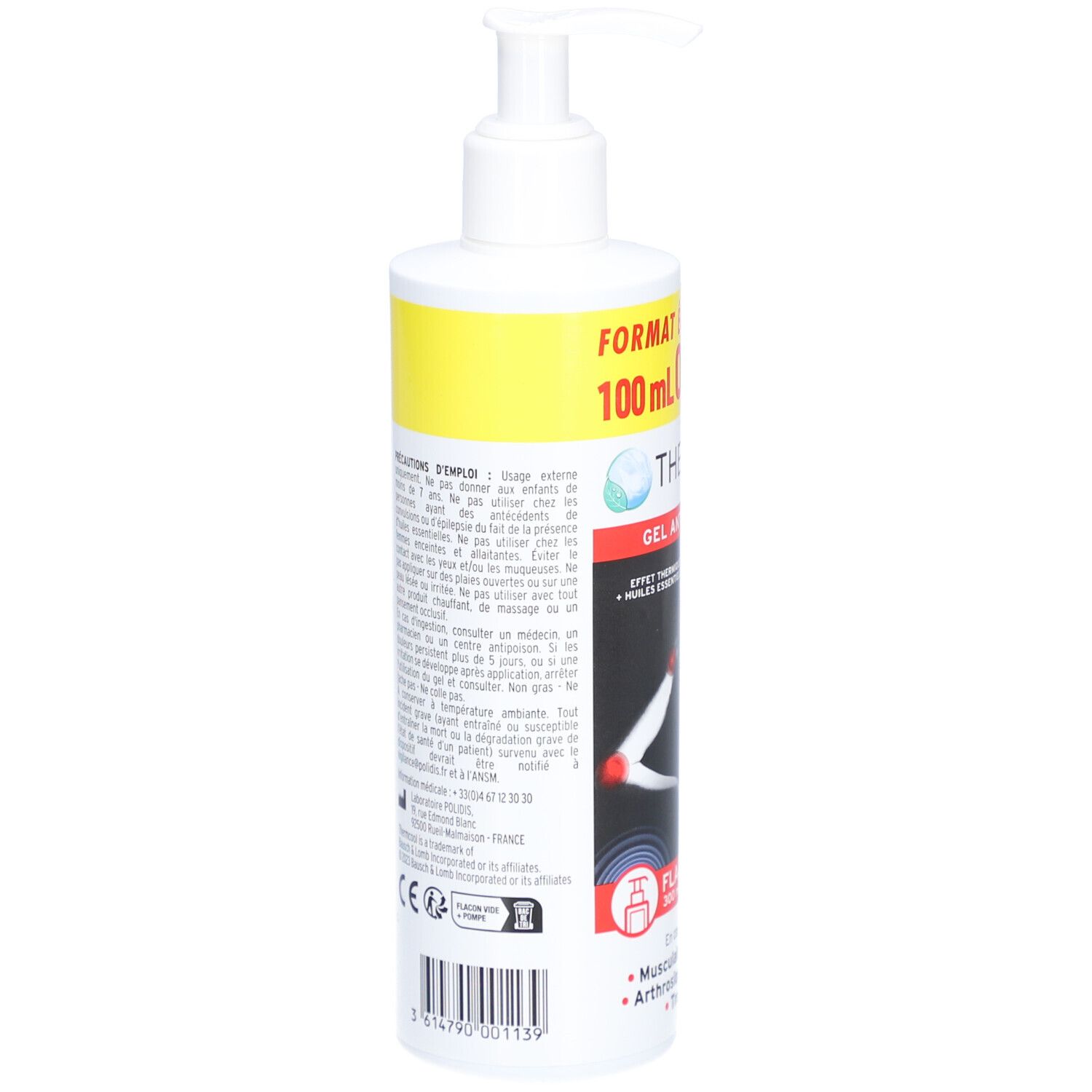 ThermCool Gel Anti-Douleur Flacon Pompe 200ml + 100ml offert