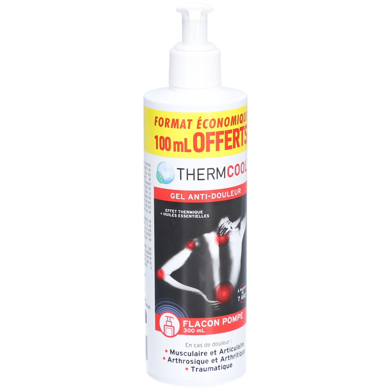 ThermCool Gel Anti-Douleur Flacon Pompe 200ml + 100ml offert