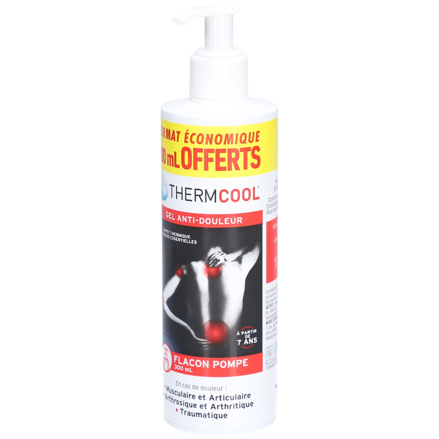 ThermCool Gel Anti-Douleur Flacon Pompe 200ml + 100ml offert