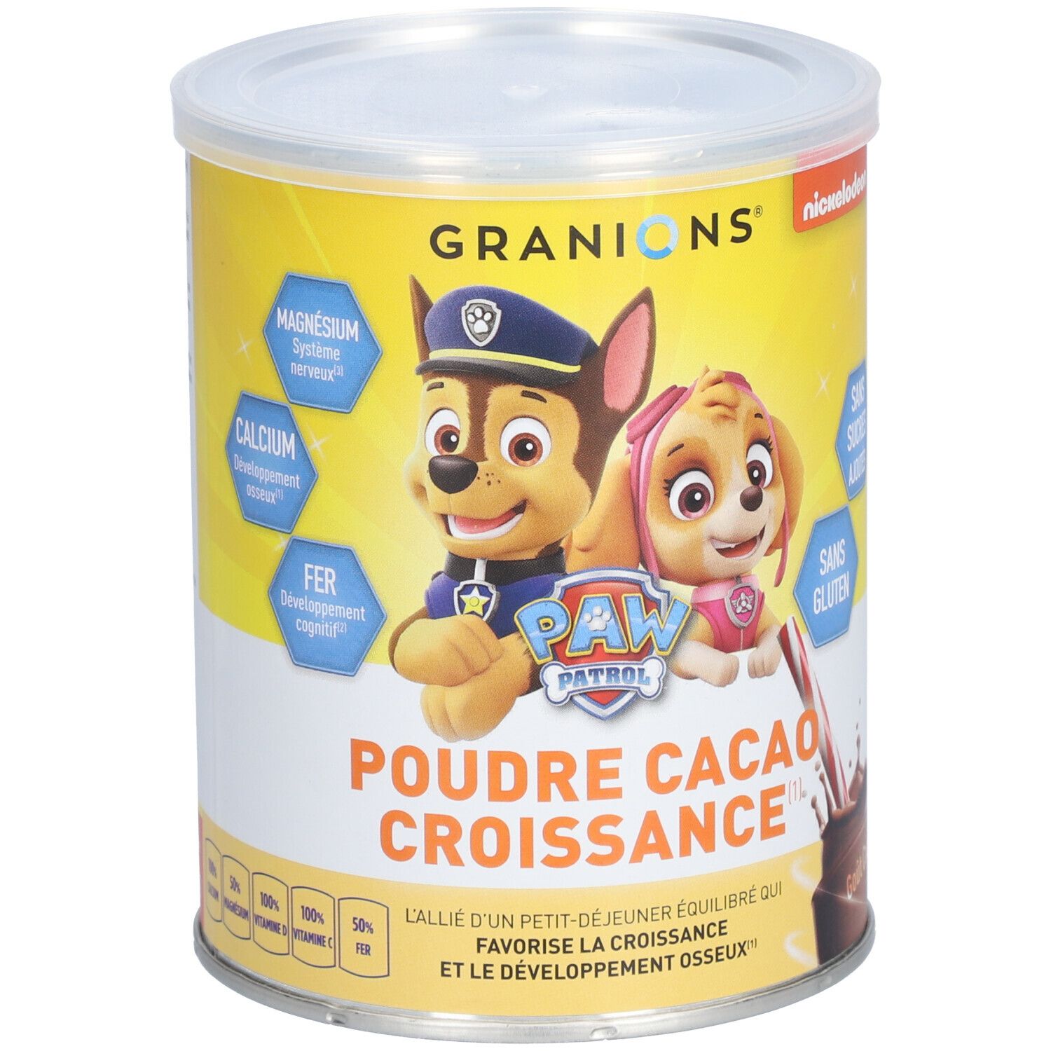 GRANIONS® Pat Patrouille - Poudre Croissance Cacao