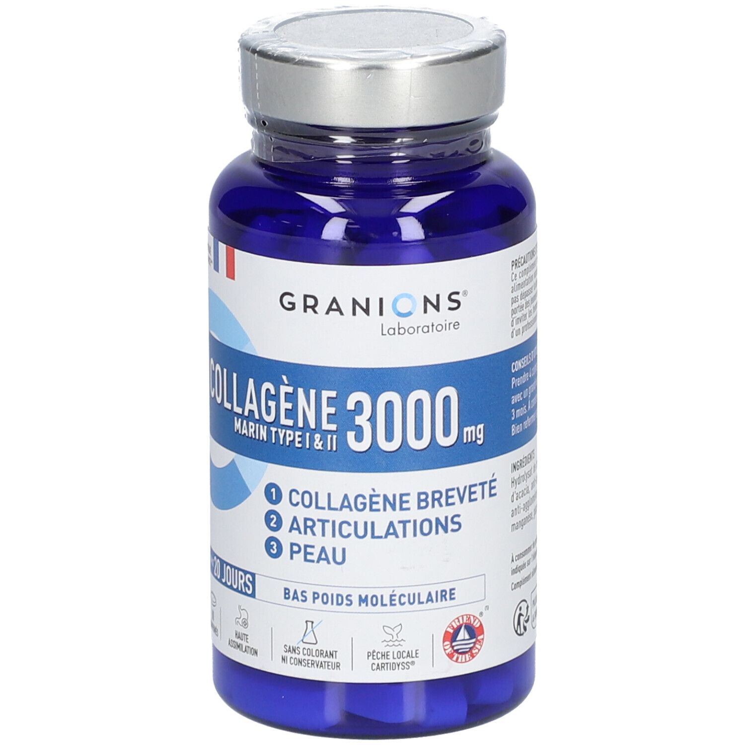 GRANIONS Collagène Marin - Type I & II - 3000 mg