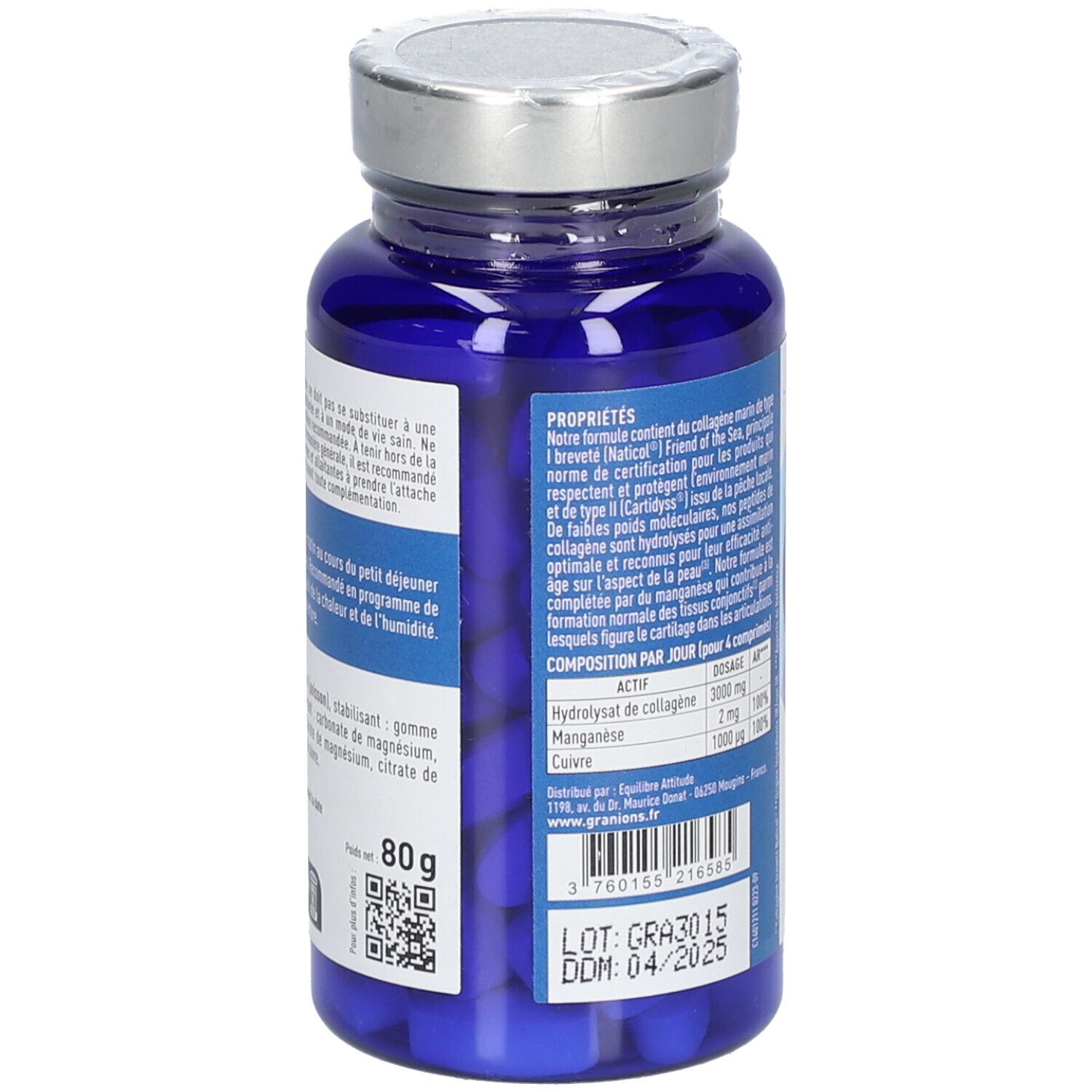 GRANIONS Collagène Marin - Type I & II - 3000 mg