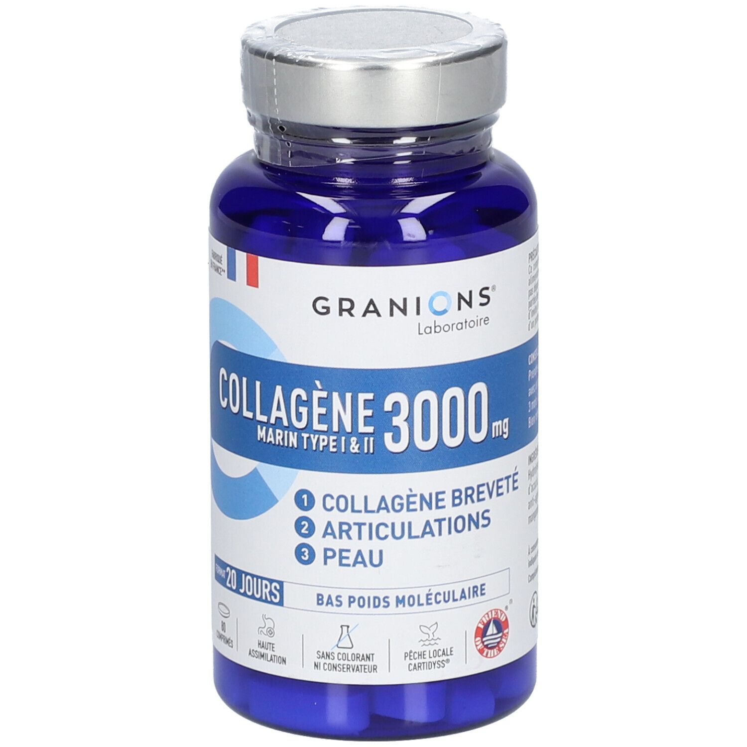 GRANIONS Collagène Marin - Type I & II - 3000 mg