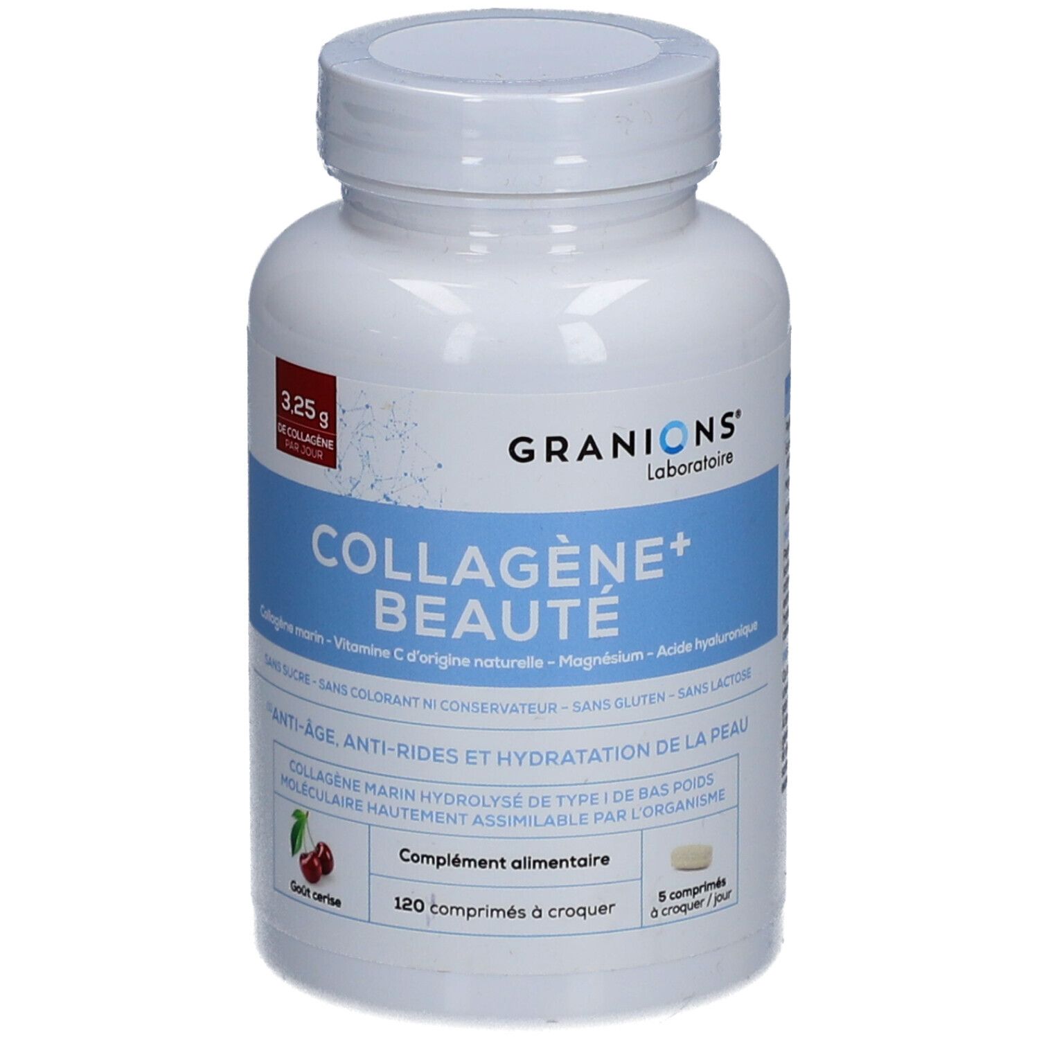 GRANIONS Collagène Beauté Comprimé à croquer Cerise 120 pc s Redcare Pharmacie