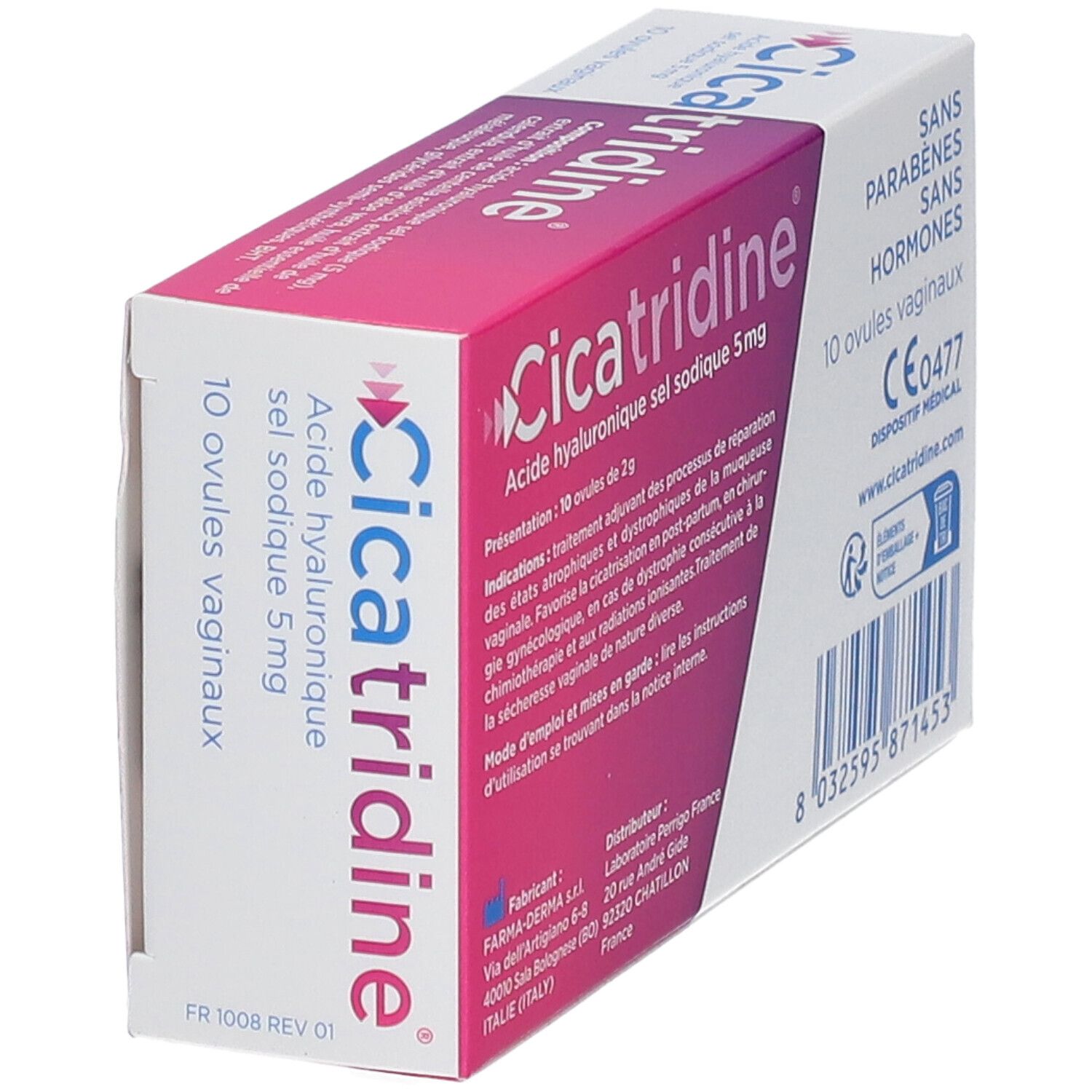 Cicatridine - 10 Ovules Vaginaux - Secheresse vaginale et favorisant la  cicatrisation