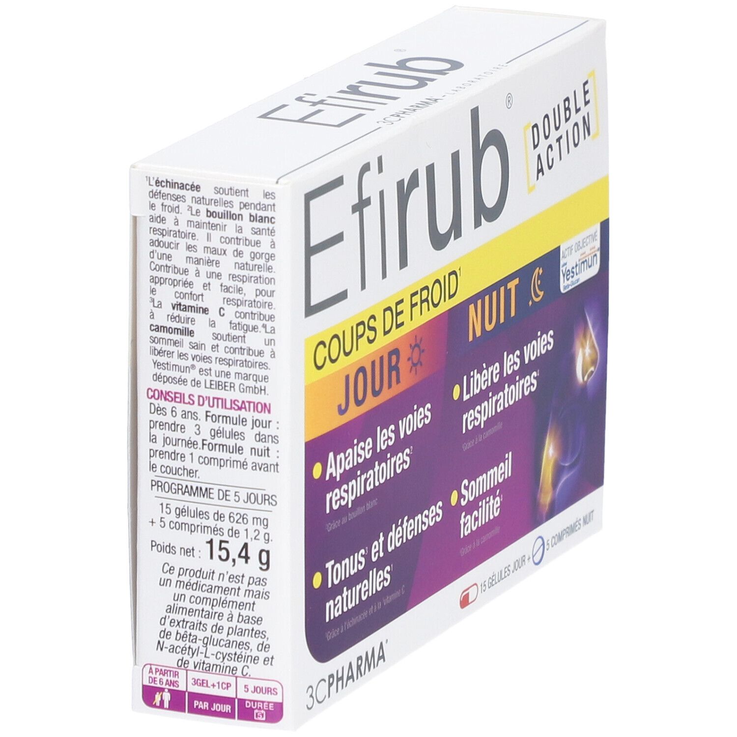 3C PHARMA Efirub® Double Action Coups de Froid