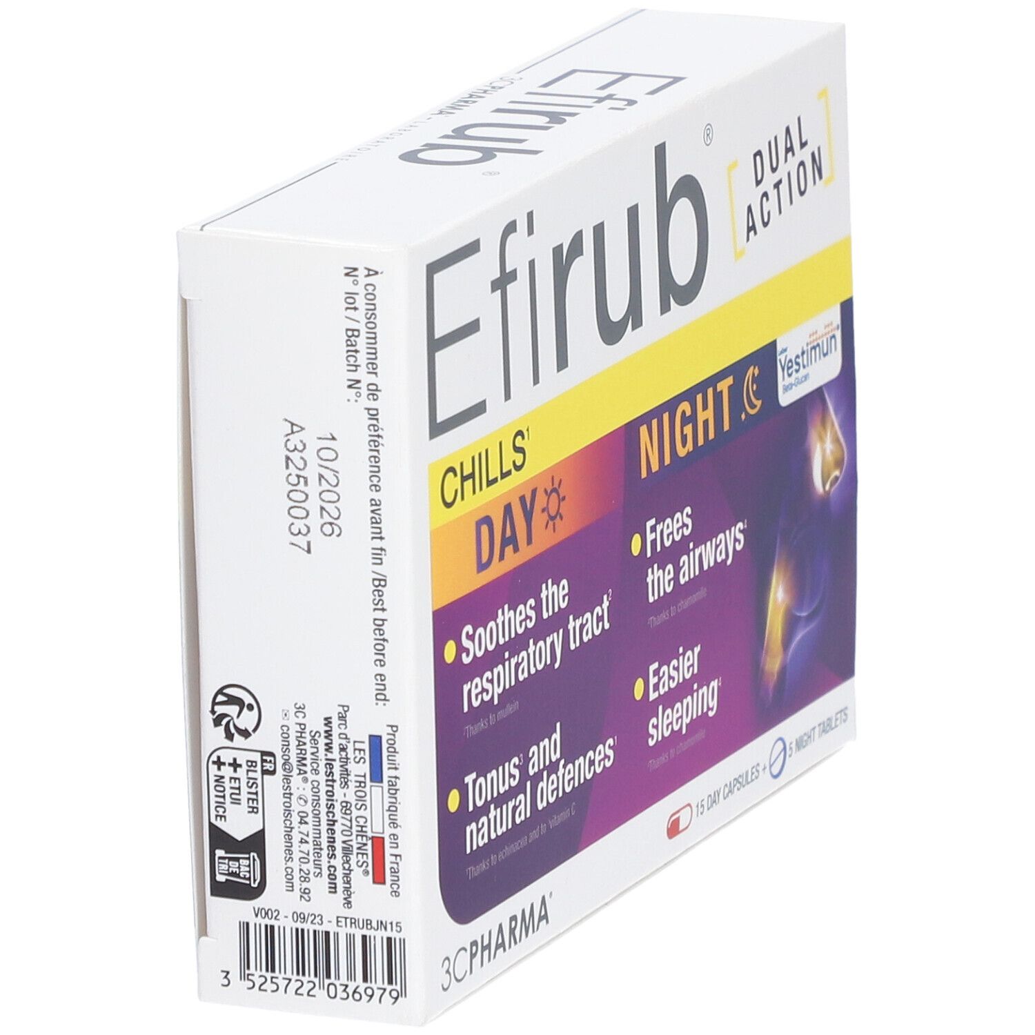 3C PHARMA Efirub® Double Action Coups de Froid
