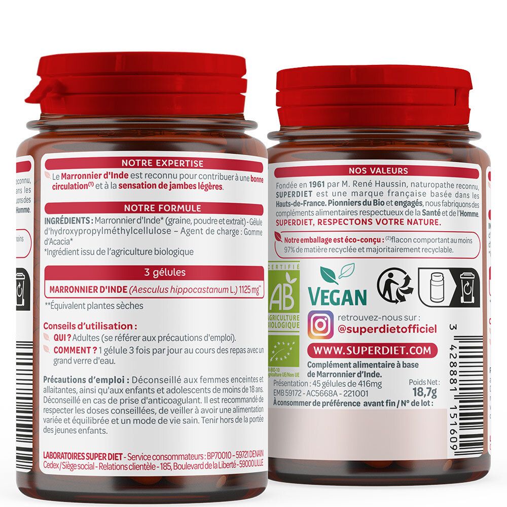 SUPER DIET Marronnier d'inde Bio Circulation