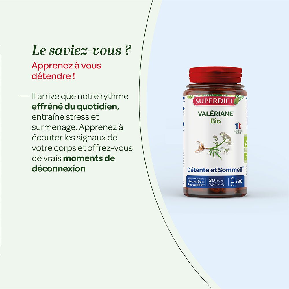 SUPER DIET Valériane Bio Gélules