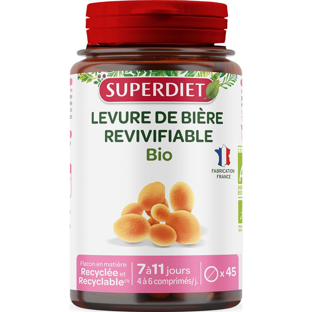 SUPER DIET Levure de bière revivifiable Bio