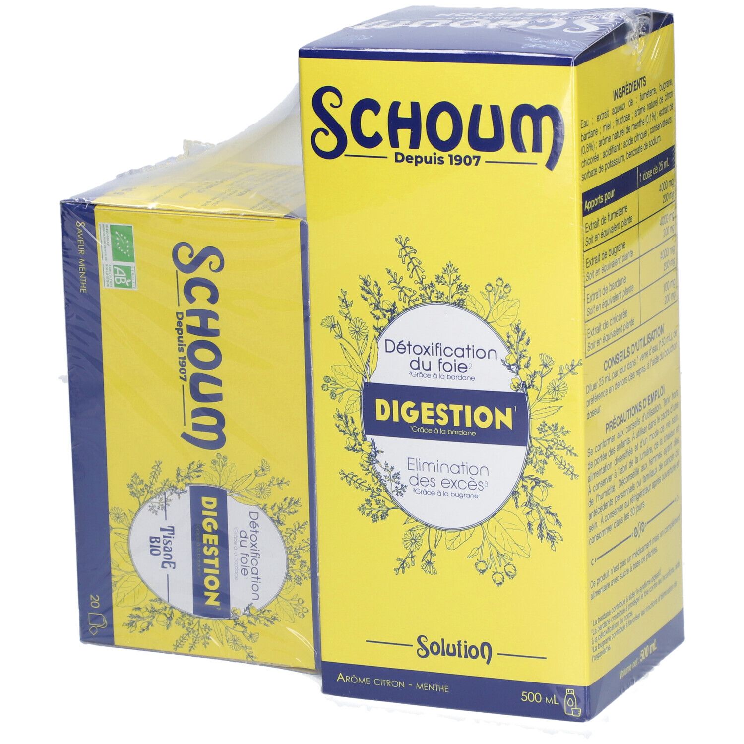 3 CHÈNES SCHOUM DIGESTION SOLUTION Solution et Tisane
