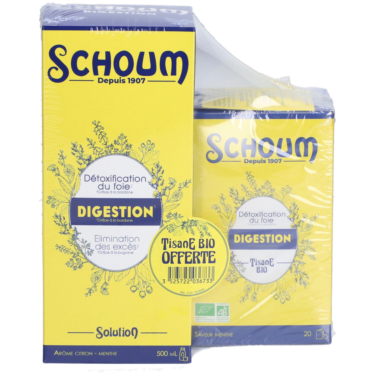 3 CHÈNES SCHOUM DIGESTION SOLUTION Solution et Tisane
