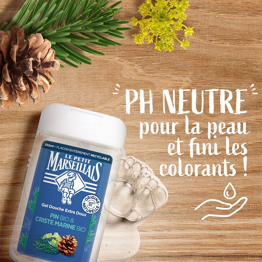 Le Petit Marseillais Gel douche Extra doux Pin bio & Criste Marine bio