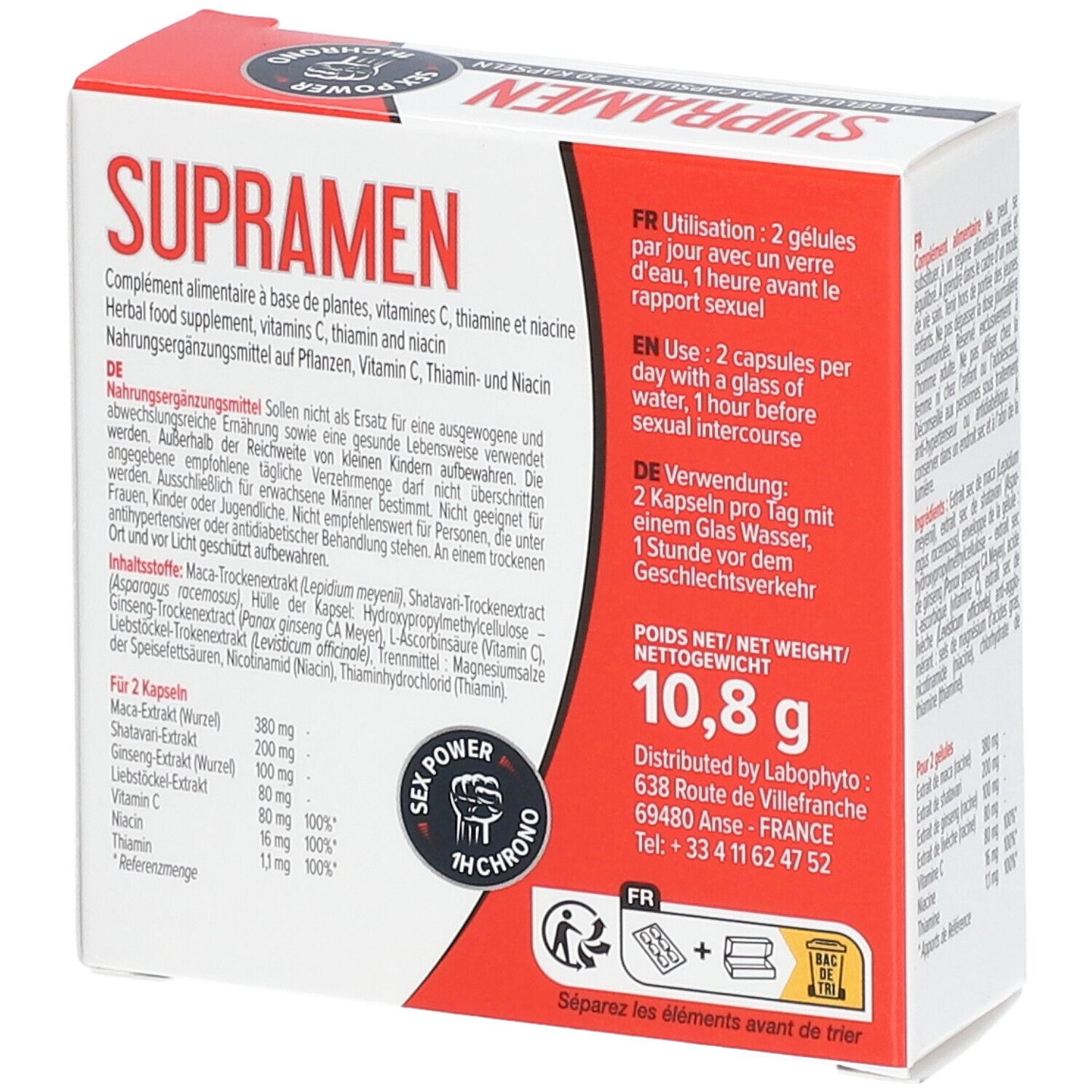 LABOPHYTO Supramen Erection améliorée