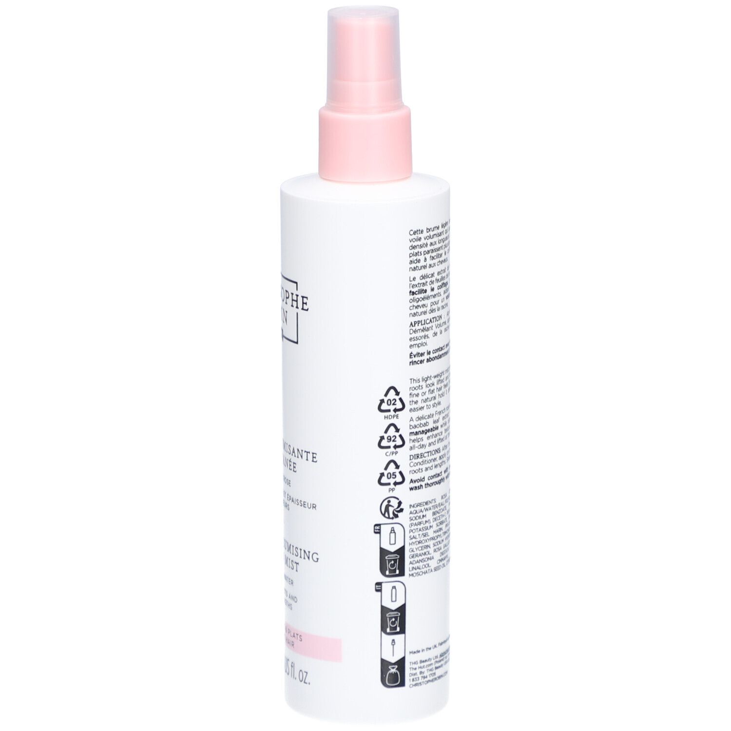 CHRISTOPHE ROBIN Brume Volume Naturel à l'Eau de Rose
