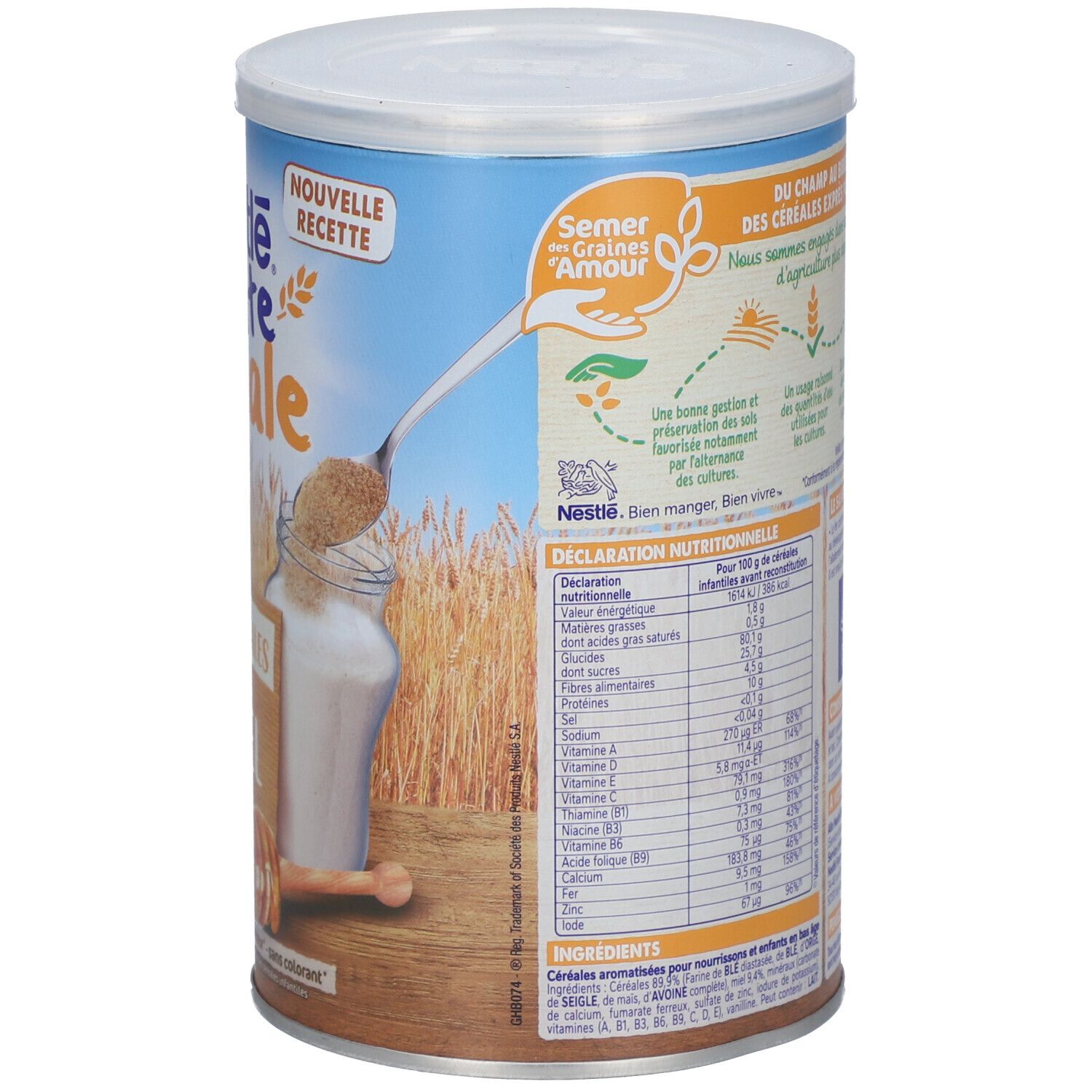 Nestlé® P'tite Céréale 5 Céréales Saveur Miel