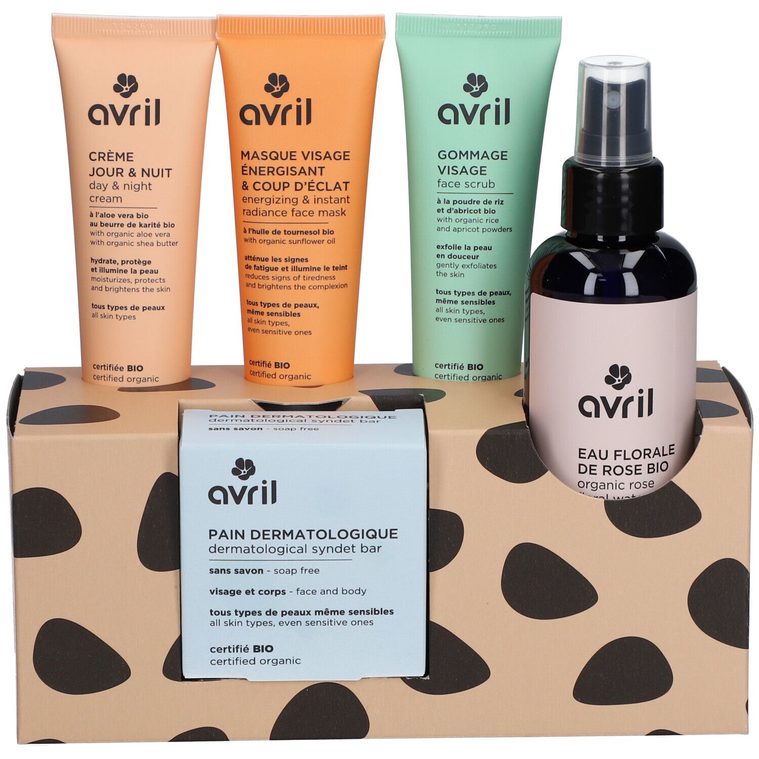 avril Coffret cadeau Peau de pêche - Cosmétiques certifiés BIO