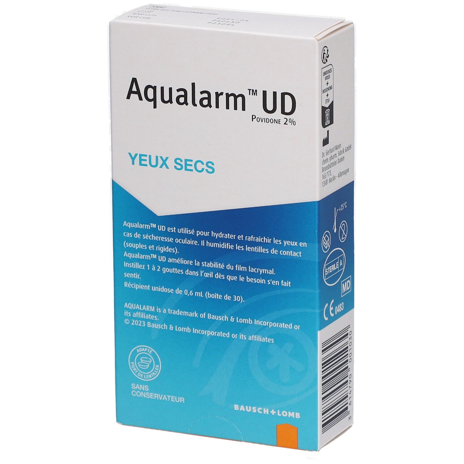 Aqualarm Yeux Secs - Inconfort  Unidoses 30x0,5 ml