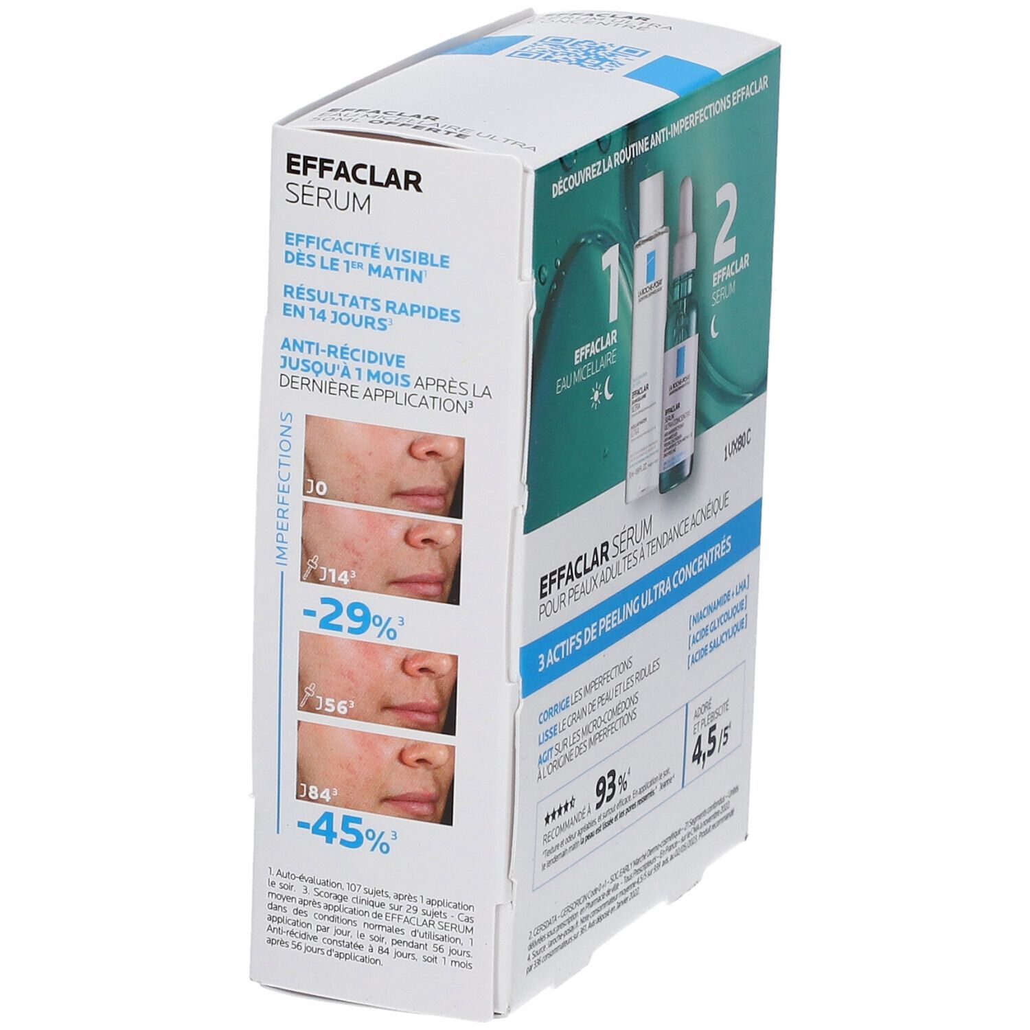 La Roche-Posay EFFACLAR Coffret Sérum Ultra Concentré 30 ml + Eau Micellaire 50 ml offerte