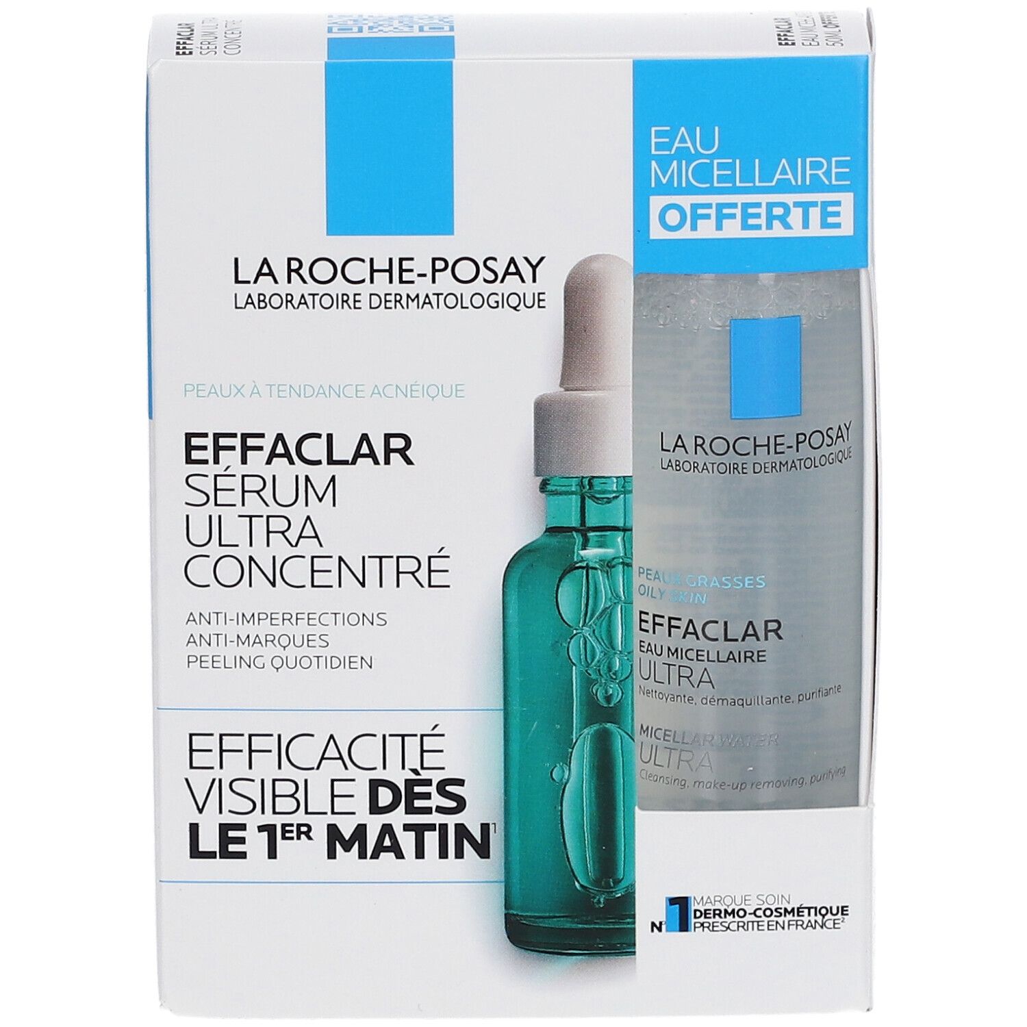 La Roche-Posay EFFACLAR Coffret Sérum Ultra Concentré 30 ml + Eau Micellaire 50 ml offerte
