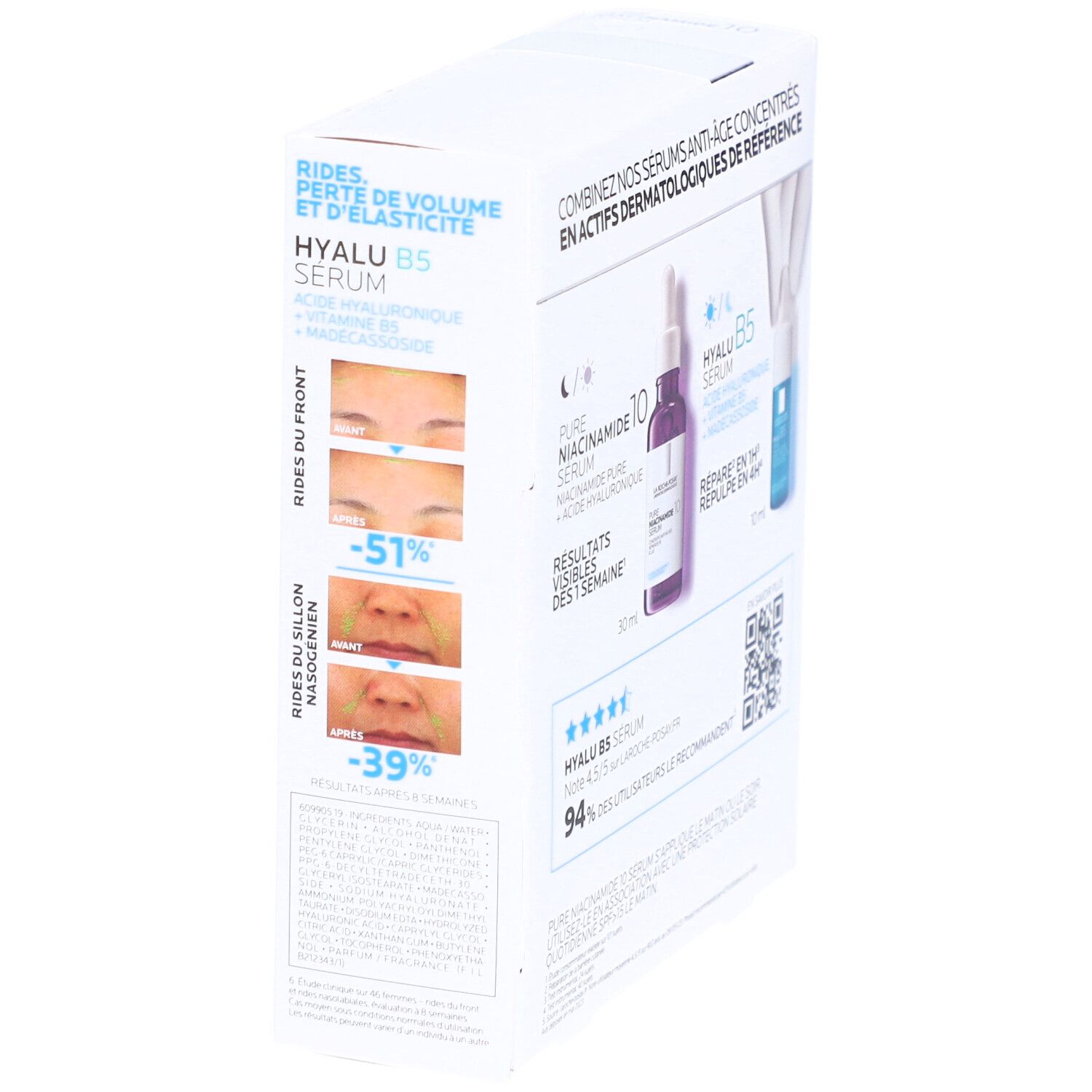 LA ROCHE-POSAY PURE NIACINAMIDE 10 Sérum + HYALU B5